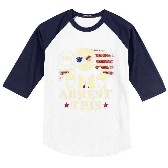 Trump Arrest This American Flag 4th Of July Baseball Sleeve Shirt