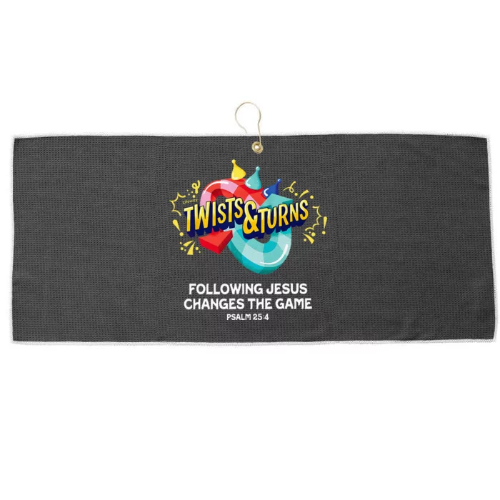 Twists And Turns VBS Vibes Christian Games Large Microfiber Waffle Golf Towel