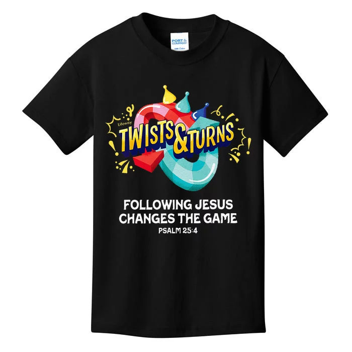 Twists And Turns VBS Vibes Christian Games Kids T-Shirt