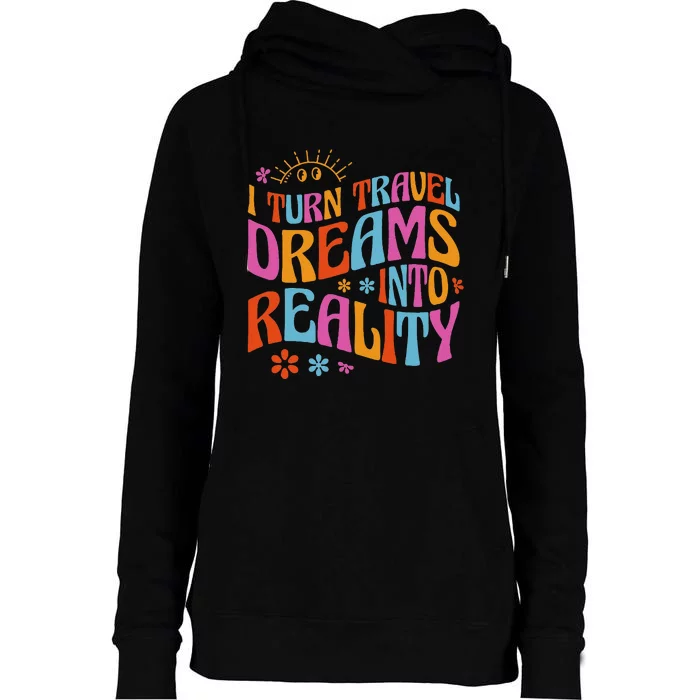 Travel Agency Travel Agent Womens Funnel Neck Pullover Hood