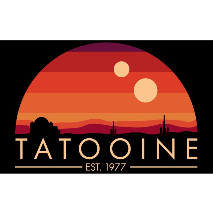 Tatooine Retro Sunset Logo EST 1977 Bumper Sticker