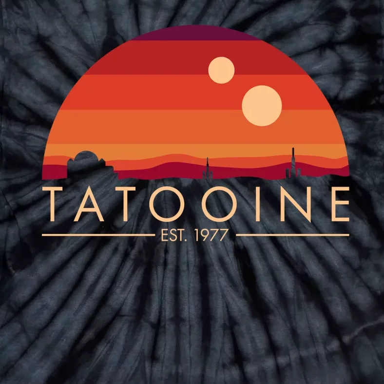 Tatooine Retro Sunset Logo EST 1977 Tie-Dye T-Shirt