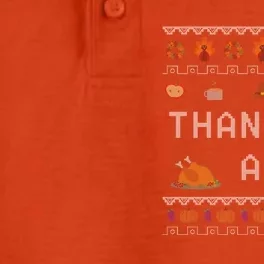 Thankful Af Ugly Thanksgiving Sweater Gift Dry Zone Grid Performance Polo