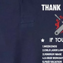 Thank A Union Union Strong Labor Union Union Thug Softstyle Adult Sport Polo