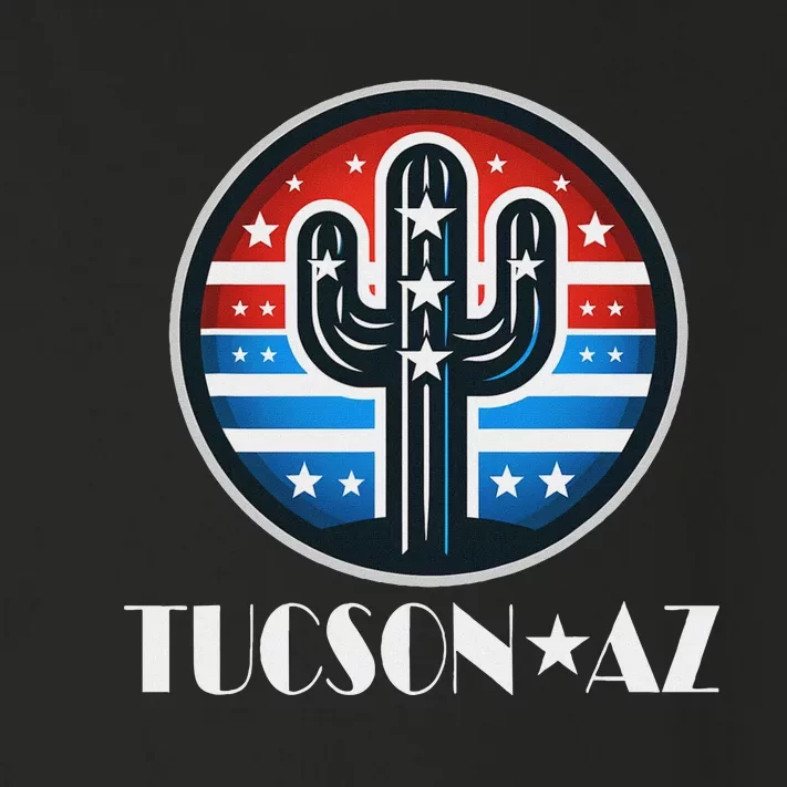 Tucson Az Usa Arizona Patriotic Cactus Toddler Long Sleeve Shirt