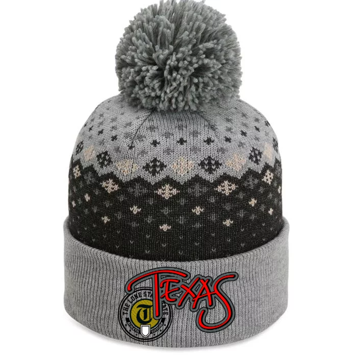 Texas Athletic Urban Logo The Baniff Cuffed Pom Beanie