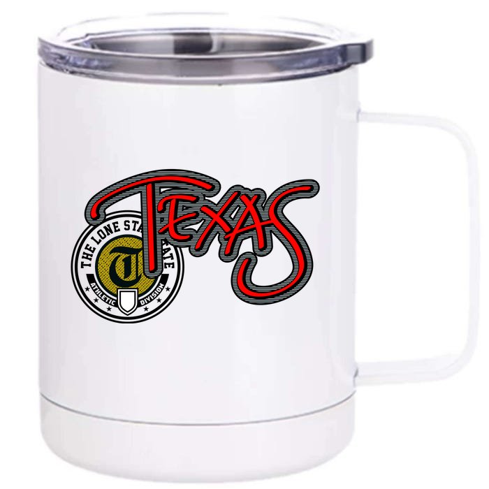 Texas Athletic Urban Logo Front & Back 12oz Stainless Steel Tumbler Cup