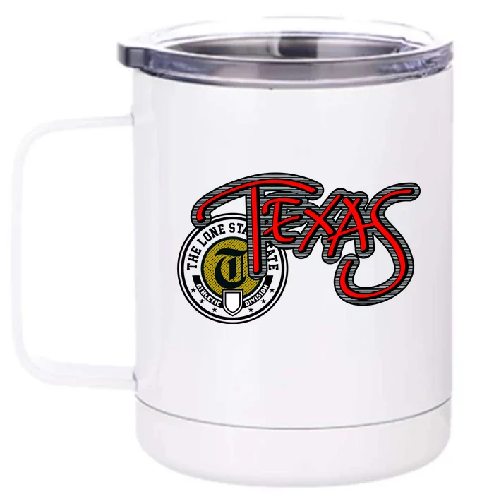 Texas Athletic Urban Logo Front & Back 12oz Stainless Steel Tumbler Cup