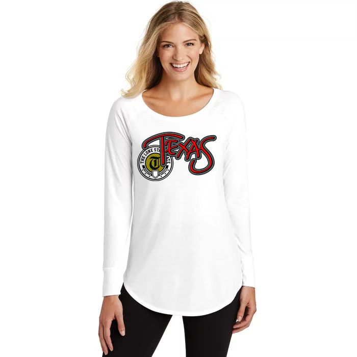 Texas Athletic Urban Logo Women's Perfect Tri Tunic Long Sleeve Shirt