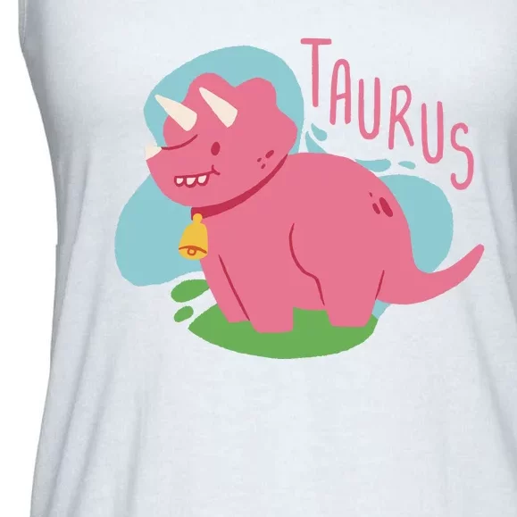 Taurus Dinosaur Ladies Essential Flowy Tank