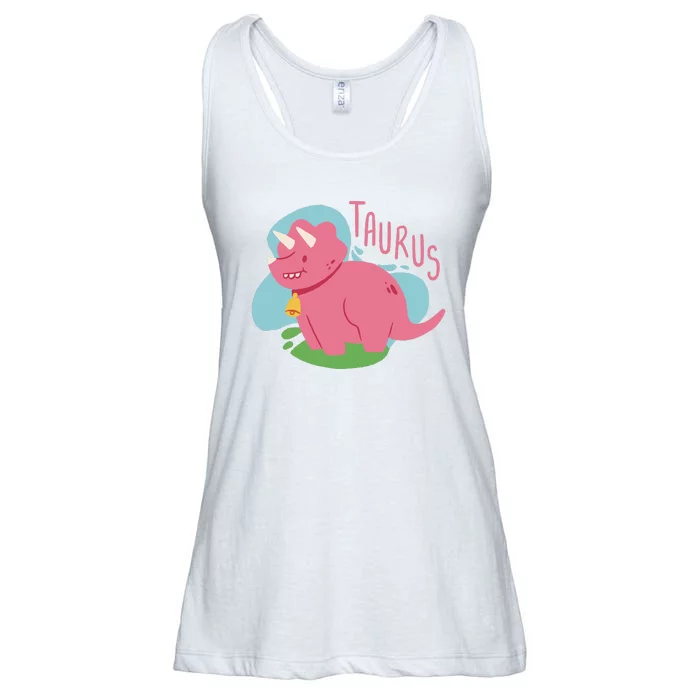 Taurus Dinosaur Ladies Essential Flowy Tank