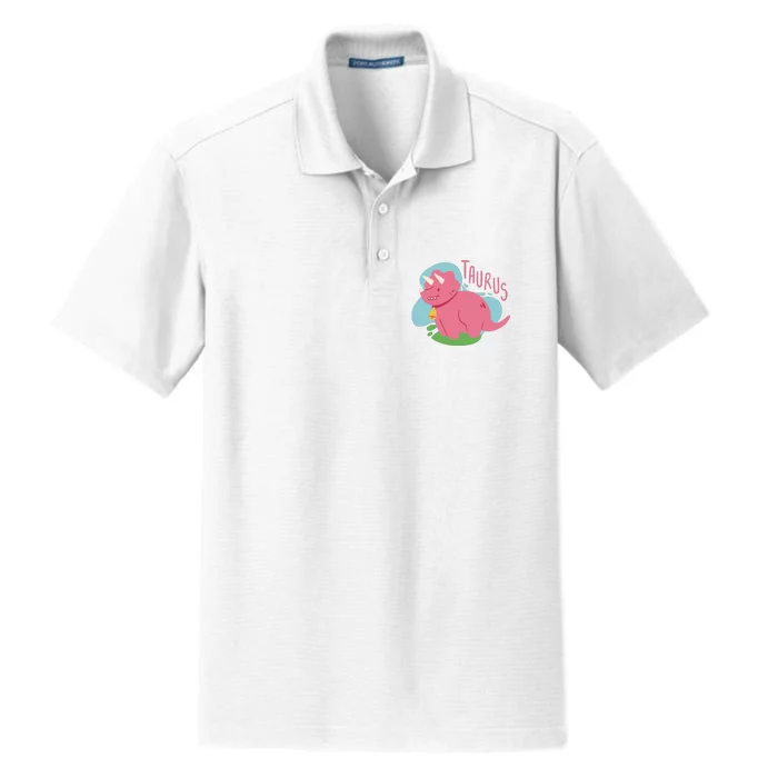 Taurus Dinosaur Dry Zone Grid Performance Polo