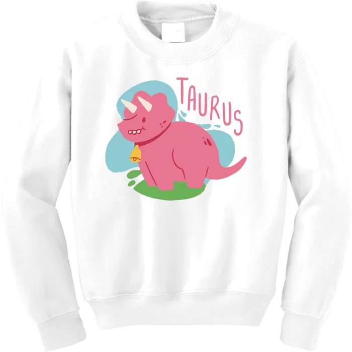 Taurus Dinosaur Kids Sweatshirt