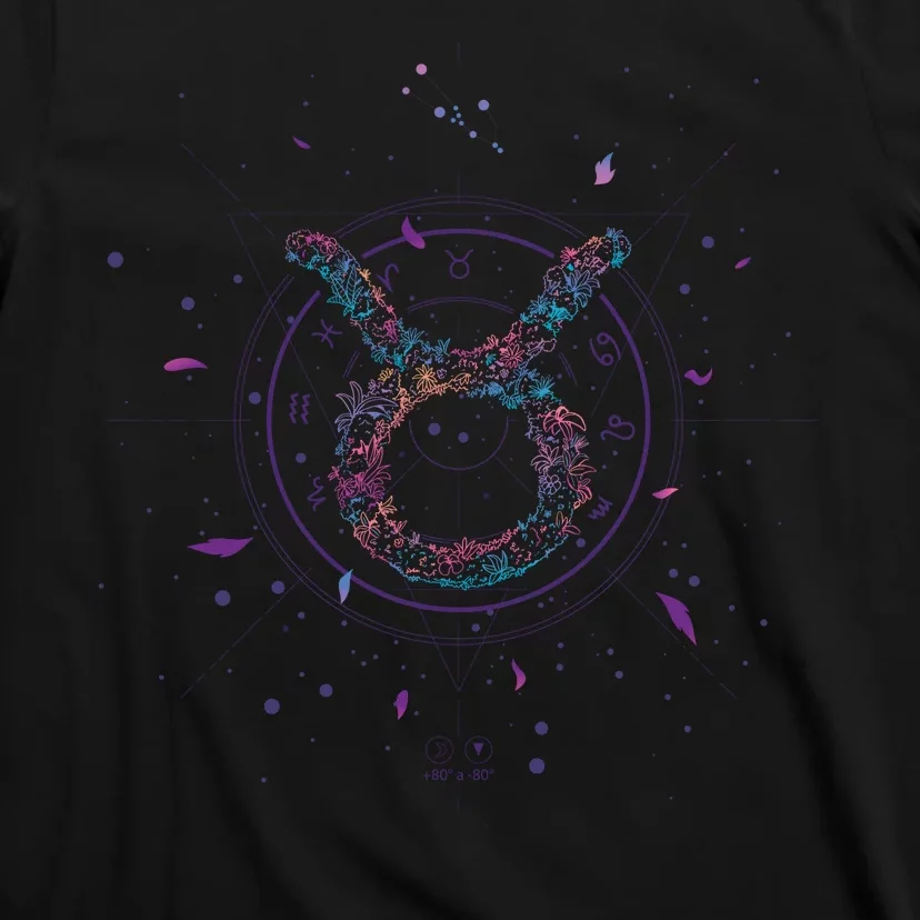 Taurus Floral Zodiac T-Shirt