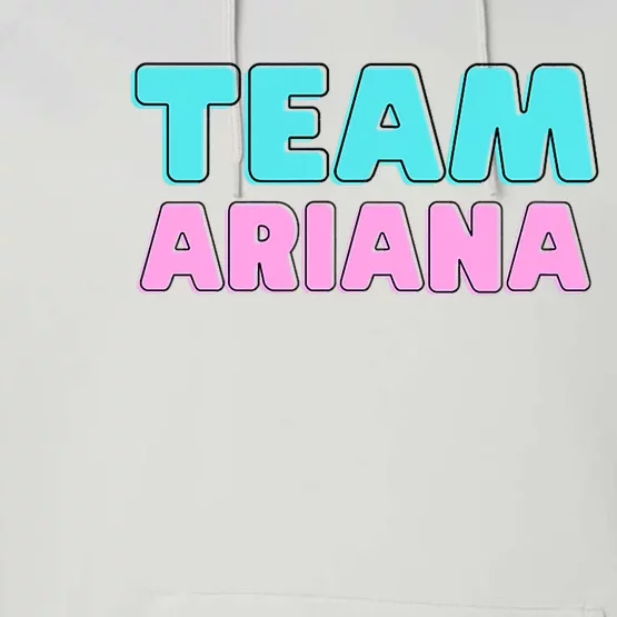 Team Ariana Vintage Design Performance Fleece Hoodie