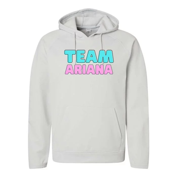 Team Ariana Vintage Design Performance Fleece Hoodie