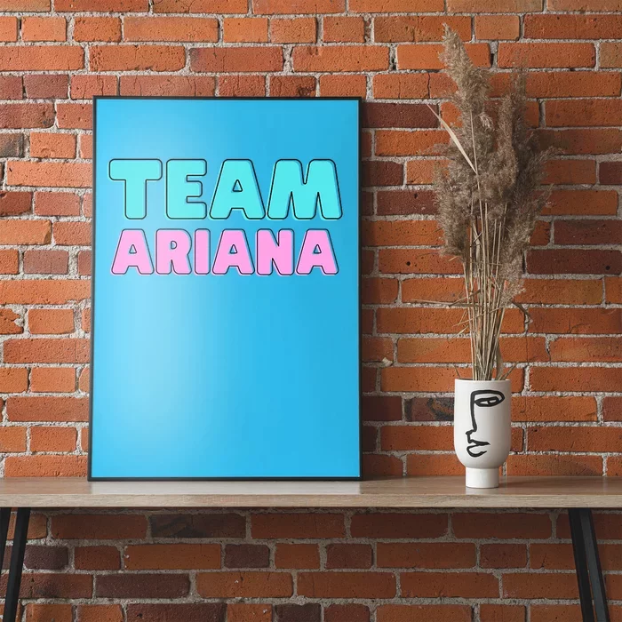 Team Ariana Vintage Design Poster