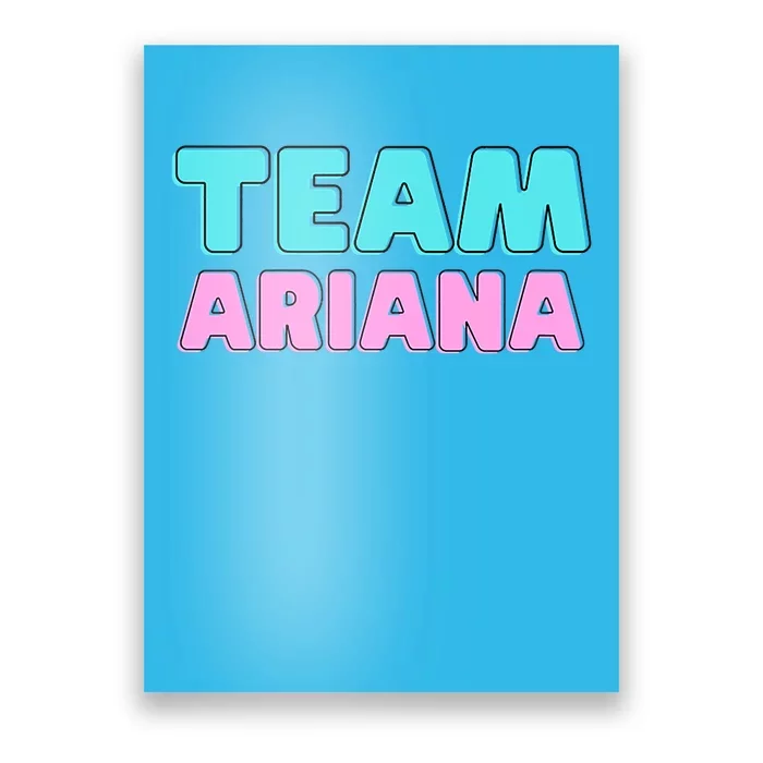 Team Ariana Vintage Design Poster