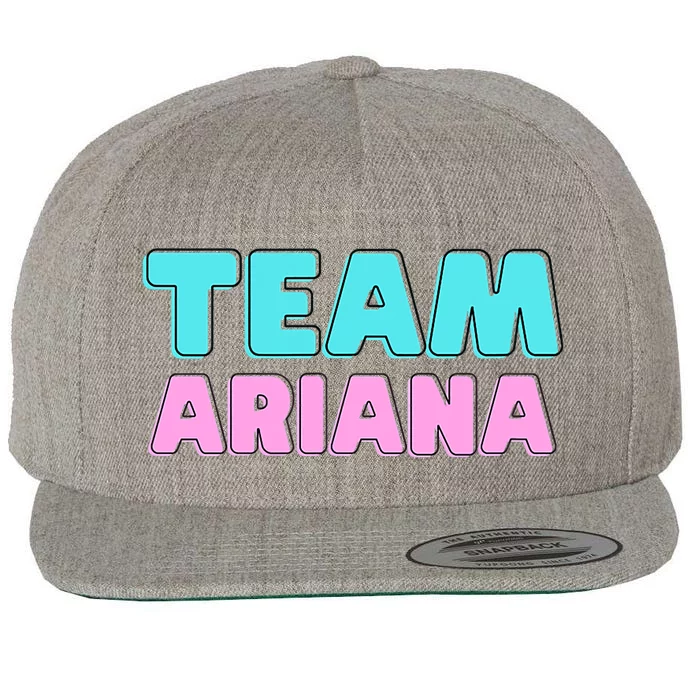 Team Ariana Vintage Design Wool Snapback Cap