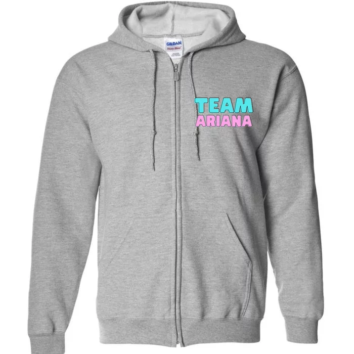 Team Ariana Vintage Design Full Zip Hoodie