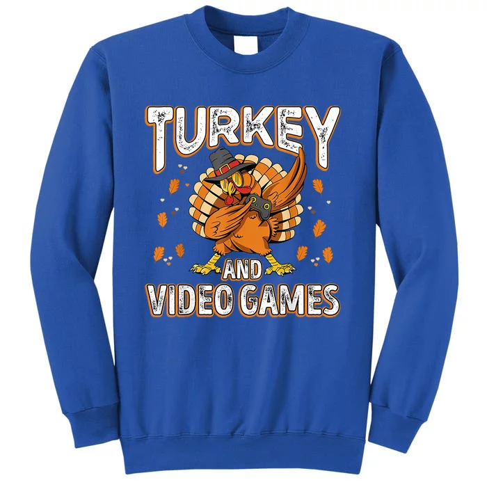 Turkey And Video Games Thanksgiving Gamer Gift Sweatshirt