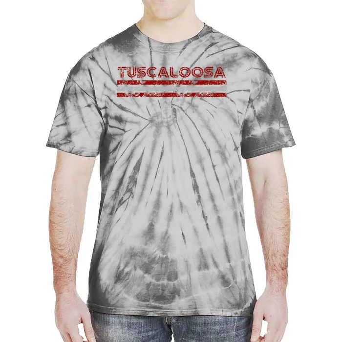 Tuscaloosa Alabama Vintage Weathered Tie-Dye T-Shirt