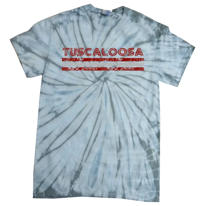 Tuscaloosa Alabama Vintage Weathered Tie-Dye T-Shirt