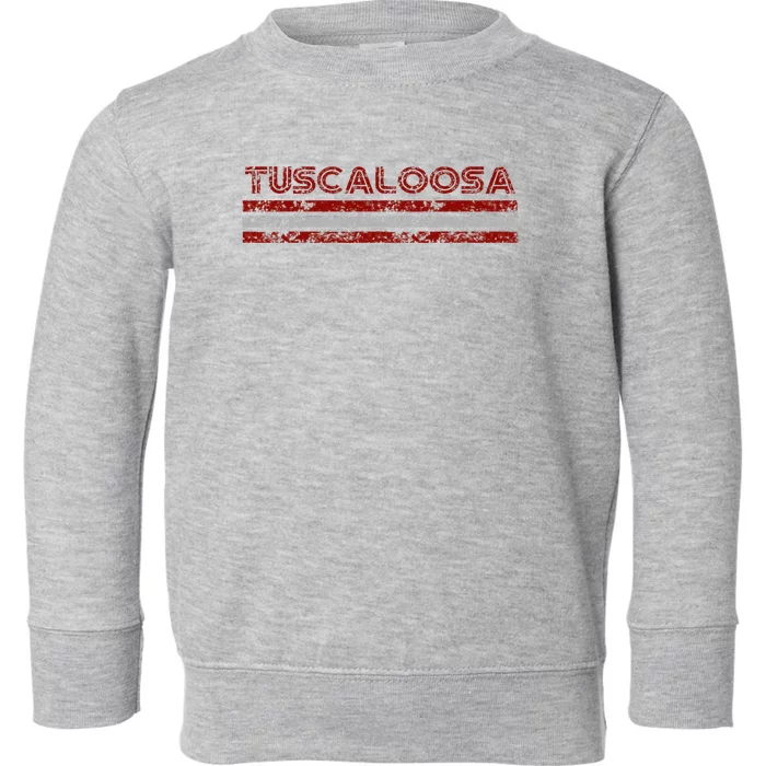 Tuscaloosa Alabama Vintage Weathered Toddler Sweatshirt