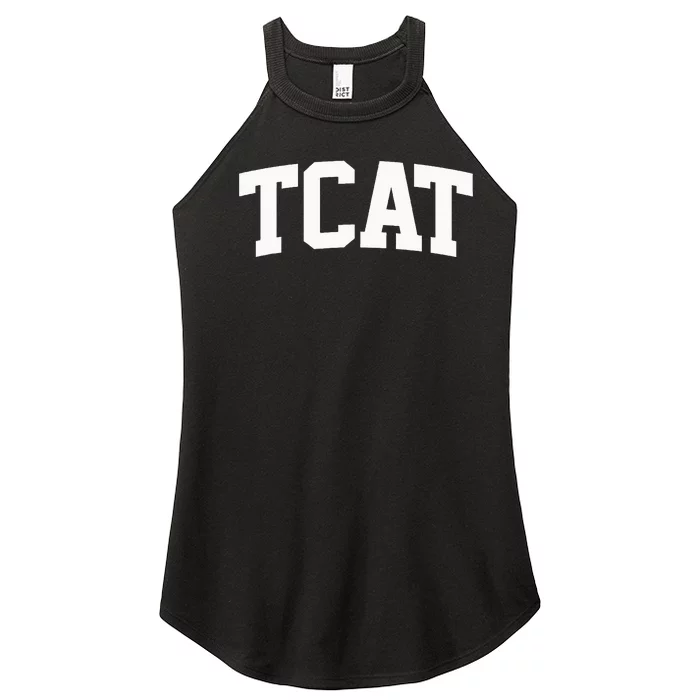 Tcat Arch Vintage Retro College Athletic Sports Women’s Perfect Tri Rocker Tank