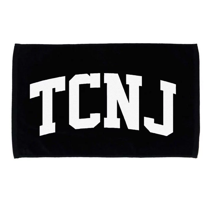 Tcnj Arch Vintage Retro College Athletic Sports Microfiber Hand Towel