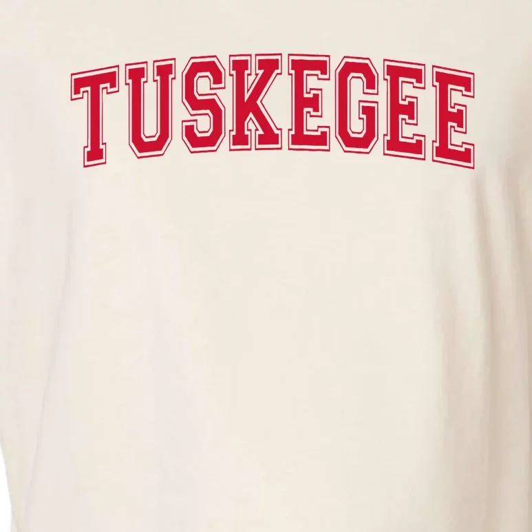 Tuskegee Alabama Varsity Style Arched Garment-Dyed Women's Muscle Tee