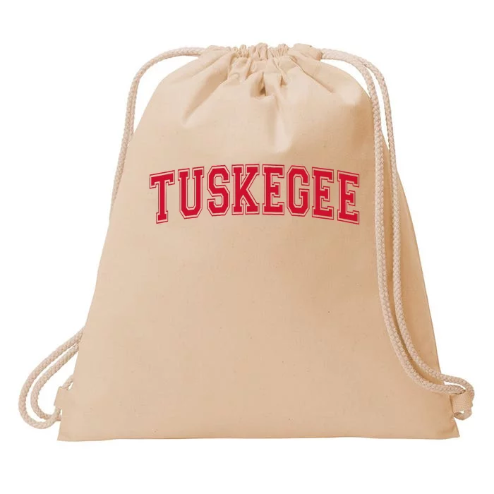 Tuskegee Alabama Varsity Style Arched Drawstring Bag