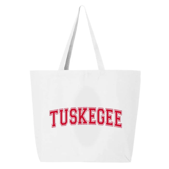 Tuskegee Alabama Varsity Style Arched 25L Jumbo Tote