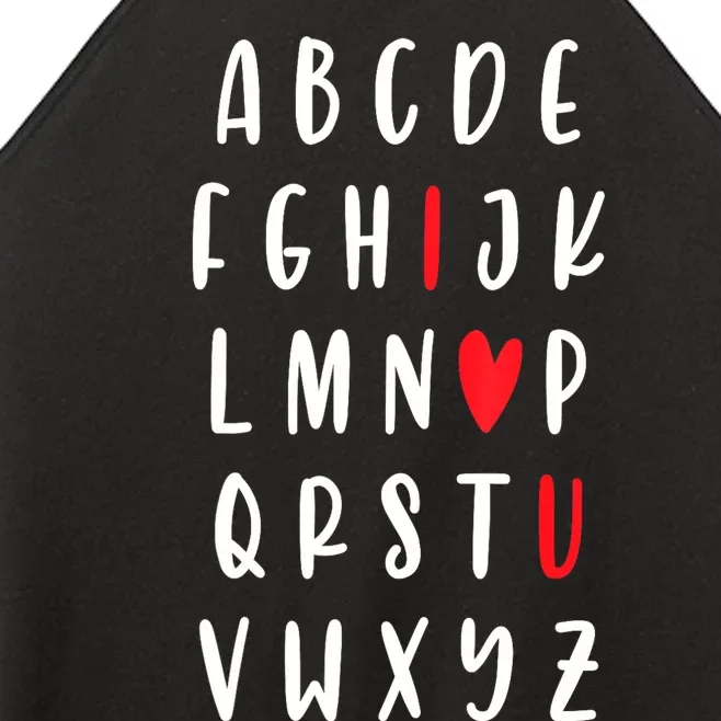 Teacher Alphabet ValentineS Day Abc Women’s Perfect Tri Rocker Tank