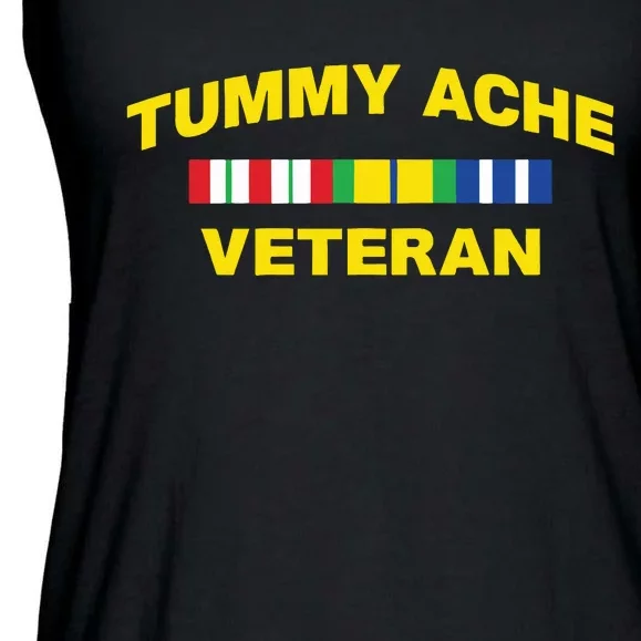 Tummy Ache Veteran Ladies Essential Flowy Tank