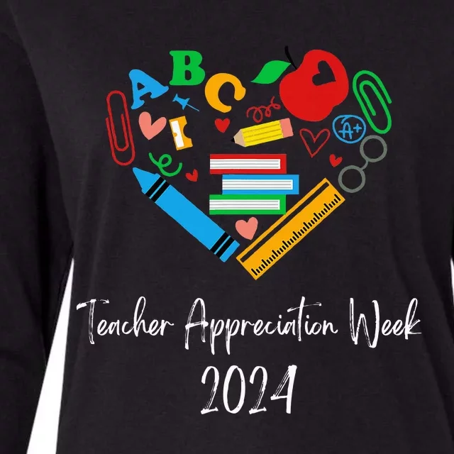 Teacher Appreciation Week 2024 Womens Cotton Relaxed Long Sleeve T-Shirt