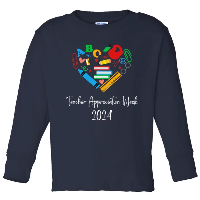 Teacher Appreciation Week 2024 Toddler Long Sleeve Shirt