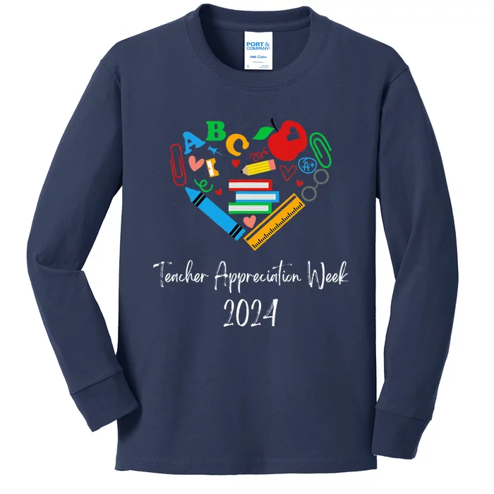 Teacher Appreciation Week 2024 Kids Long Sleeve Shirt