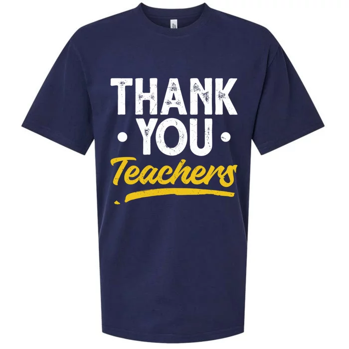 Teacher Appreciation Week Thank You Teachers Appreciation Gift Sueded Cloud Jersey T-Shirt