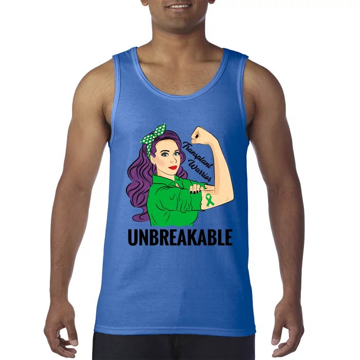 Transplant Awareness Warrior Unbreakable Gift Tank Top