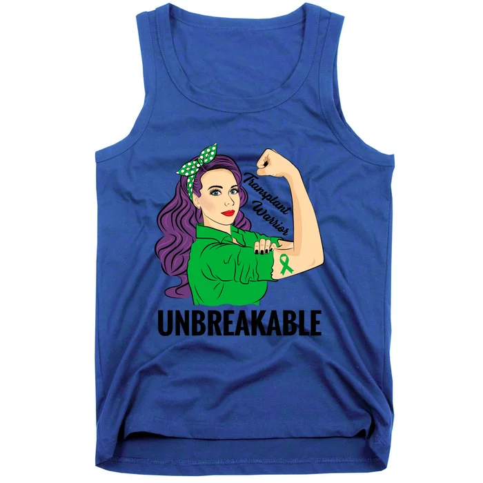 Transplant Awareness Warrior Unbreakable Gift Tank Top