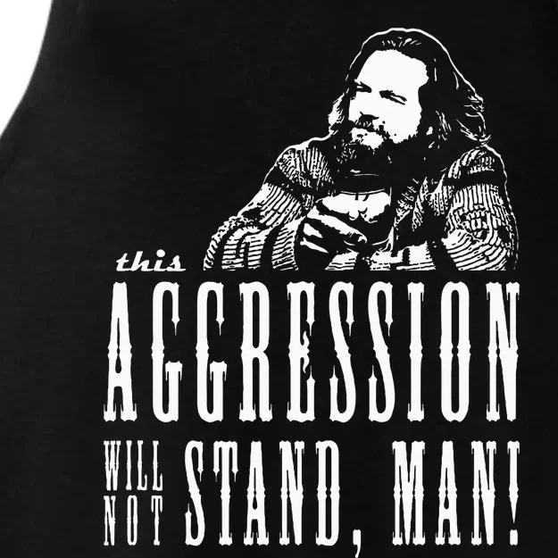 This Aggression Will Not Stand Man Ladies Tri-Blend Wicking Tank