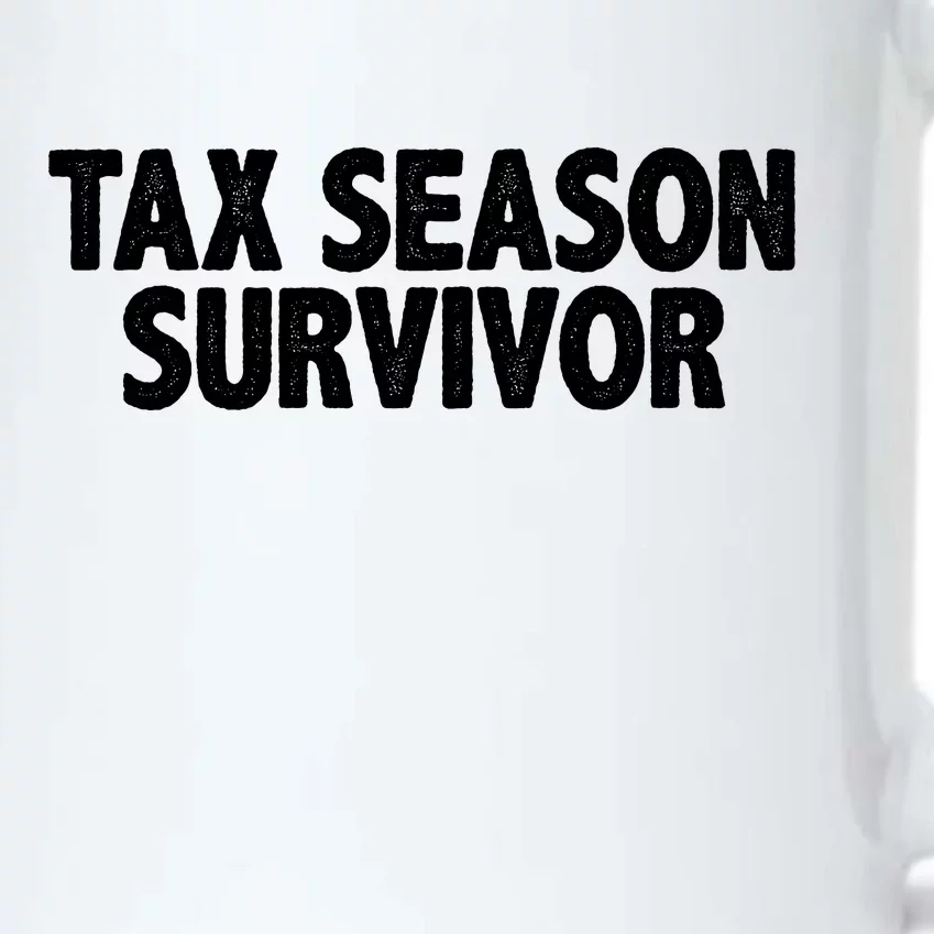 Tax Season Survivor Black Color Changing Mug