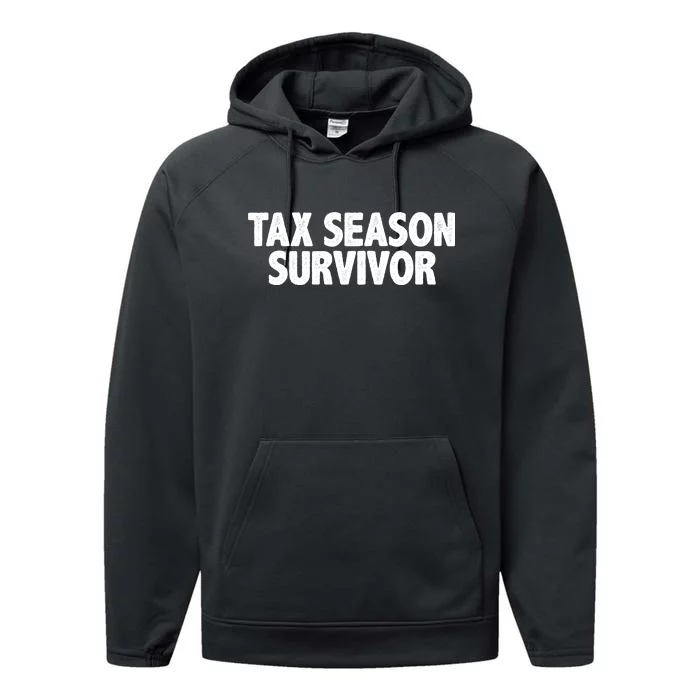 Tax Season Survivor Performance Fleece Hoodie