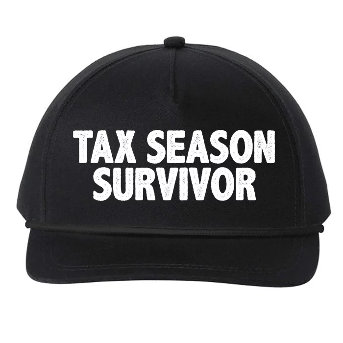 Tax Season Survivor Snapback Five-Panel Rope Hat