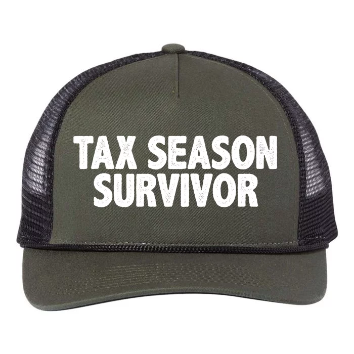 Tax Season Survivor Retro Rope Trucker Hat Cap