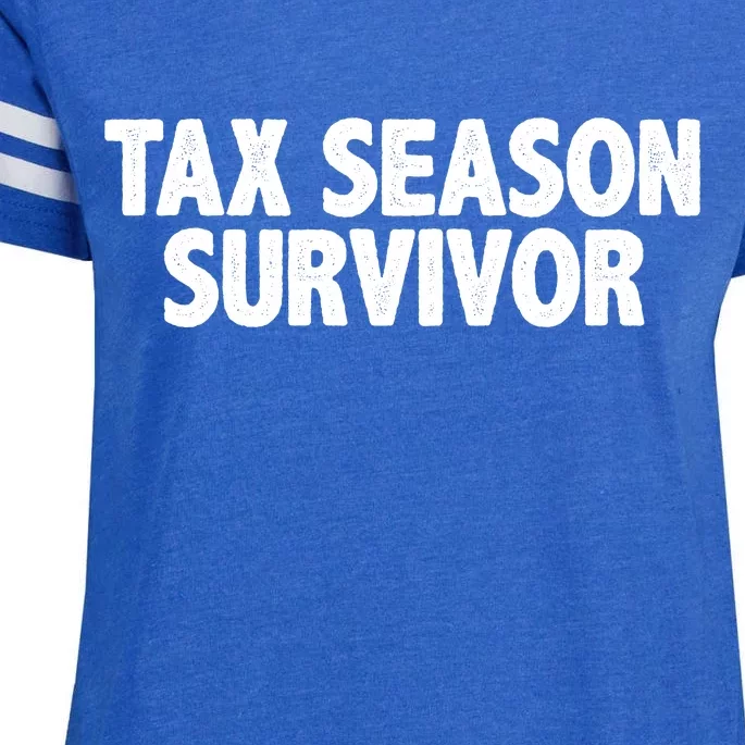 Tax Season Survivor Enza Ladies Jersey Football T-Shirt