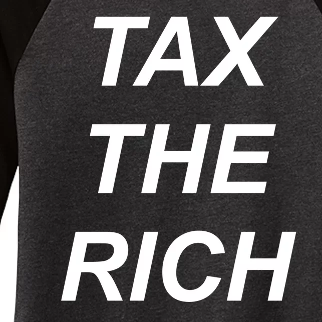 Tax The Rich Women's Tri-Blend 3/4-Sleeve Raglan Shirt