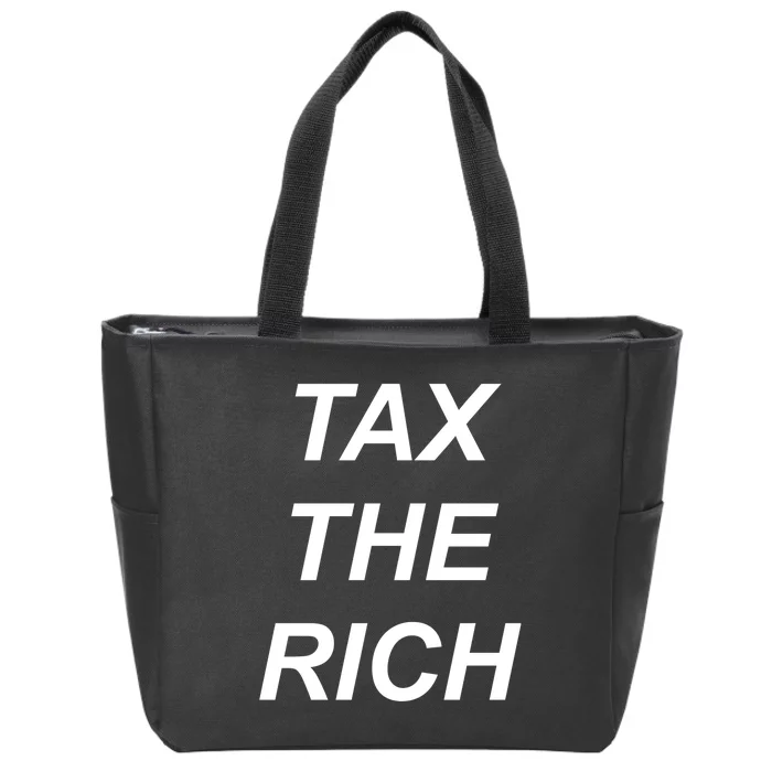 Tax The Rich Zip Tote Bag