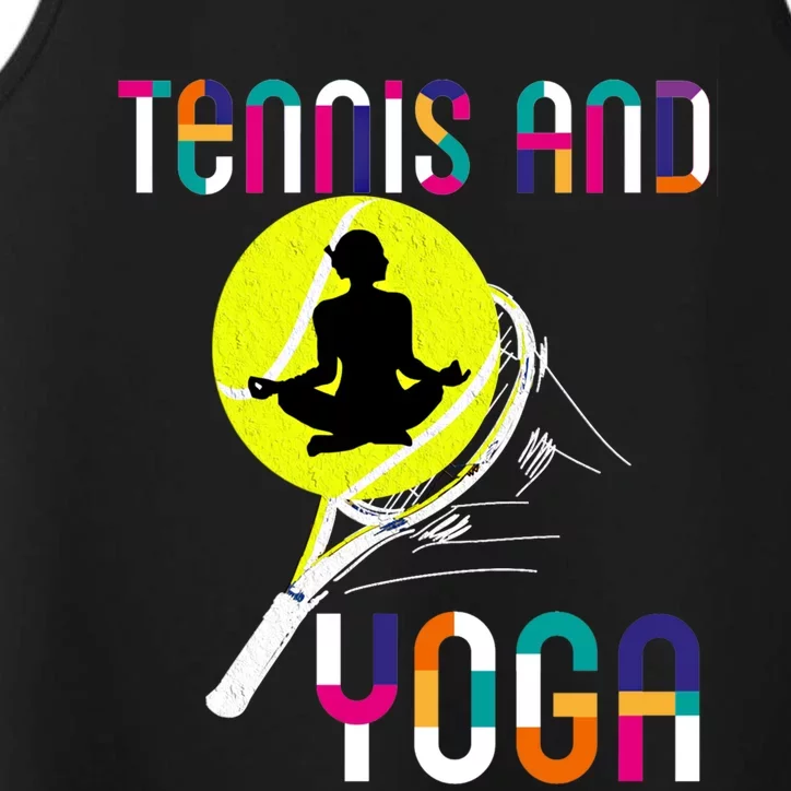 Tennis And Yoga Mama Yoga Mom Yoga Game Sports Mommy Meaningful Gift Performance Tank